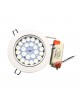 Faro faretto led incasso bianco 24w ip20 orientabile rotondo luce fredda 6500k