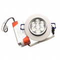 Faro faretto led incasso bianco 7w ip20 orientabile rotondo luce calda e naturale