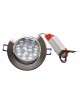 Faro faretto led incasso alluminio 12w ip20 orientabile rotondo 3000k/4000k/6500k
