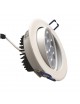 Faro faretto led incasso bianco 9w ip20 orientabile rotondo luce fredda naturale