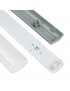 Plafoniera stagna per tubo led T8 doppio 120 cm neon per esterno illuminazione