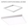 Supporto cornice per pannello led 60x60 montaggio a soffitto muro plafoniera