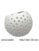 Applique parete gesso doppia emissione luce led G9 verniciabile lampada moderna