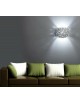 Applique parete gesso doppia emissione luce led G9 verniciabile lampada moderna
