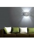 Applique parete gesso doppia emissione luce led G9 verniciabile lampada moderna