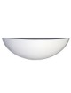 Applique parete mezza luna gesso doppia emissione moderno verniciabile attacco r7s