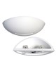Applique parete mezza luna gesso doppia emissione moderno verniciabile attacco r7s