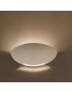 Applique parete mezza luna gesso doppia emissione moderno verniciabile attacco r7s