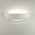 Applique parete mezza luna gesso doppia emissione moderno verniciabile attacco r7s