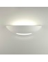 Applique parete mezza luna gesso doppia emissione moderno verniciabile attacco r7s