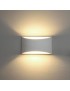Applique parete gesso verniciabile doppia emissione attacco G9 lampada moderno