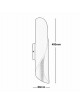 Applique LED G9 lampada parete moderna doppio fascio camera salone nero bianco