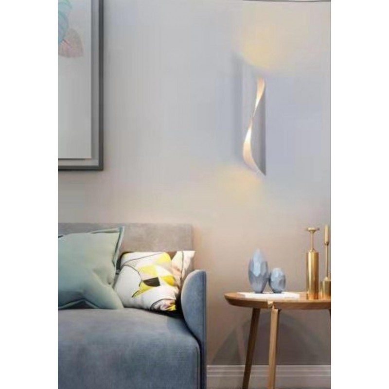 Applique LED G9 lampada parete moderna doppio fascio camera salone nero bianco