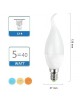 Lampadina led candela E14 5W fiamma opaco soffio di vento luce 6500k 4000k 3000k