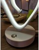 Lampada scrivania led 10w lume tavolo bianco moderno cuore onda luce comodino