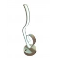 Lampada scrivania led 10w lume tavolo bianco moderno cuore onda luce comodino