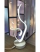 Lampada scrivania led 10w lume tavolo bianco moderno cuore onda luce comodino