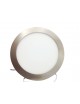 Pannello led rotondo 18w acciaio satinato nickel slim ip20 incasso faretto luce calda bianca naturale Downlight