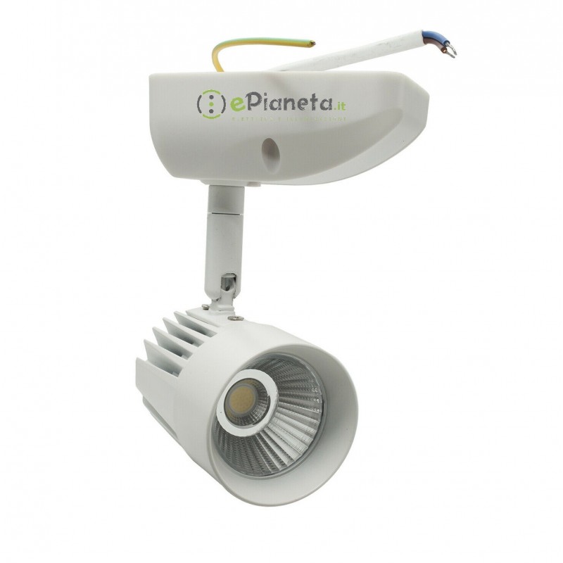 Faretto proiettore LED 11W spot soffitto orientabile bianco luce vetrina negozio
