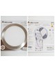 Pannello led rotondo 18w acciaio satinato nickel slim ip20 incasso faretto luce calda bianca naturale Downlight