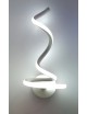Applique parete spirale LED 20W moderna bianco lampada muro camera luce naturale