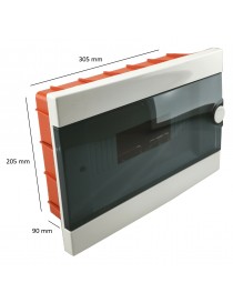 Quadro centralino elettrico 16 moduli incasso box scatola plastica IP40 bianco