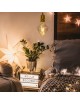 Lampadina filamento led attacco grande E27 4W diamante ambra lampada decorativa vintage luce calda
