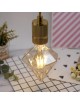 Lampadina filamento led attacco grande E27 4W diamante ambra lampada decorativa vintage luce calda