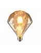 Lampadina filamento led attacco grande E27 4W cristallo diamante ambra lampada decorativa vintage luce calda