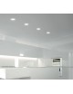 Portafaretto quadrato in gesso a scomparsa da incasso controsoffitti lampade led