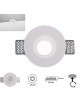 Portafaretto quadrato in gesso a scomparsa da incasso controsoffitti lampade led