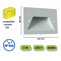 Segnapasso led incasso 3W per cassetta scatola 503 220V applique luce per esterno lampada parete
