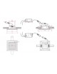 Pannello led quadrato slim vetro 6w faretto incasso completo driver Downlight