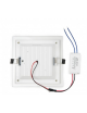 Pannello led quadrato slim vetro 6w faretto incasso completo driver Downlight