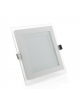 Pannello led quadrato slim vetro 6w faretto incasso completo driver Downlight