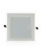 Pannello led quadrato slim vetro 6w faretto incasso completo driver Downlight