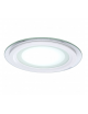 Pannello led 24w tondo slim vetro faretto incasso completo driver Downlight