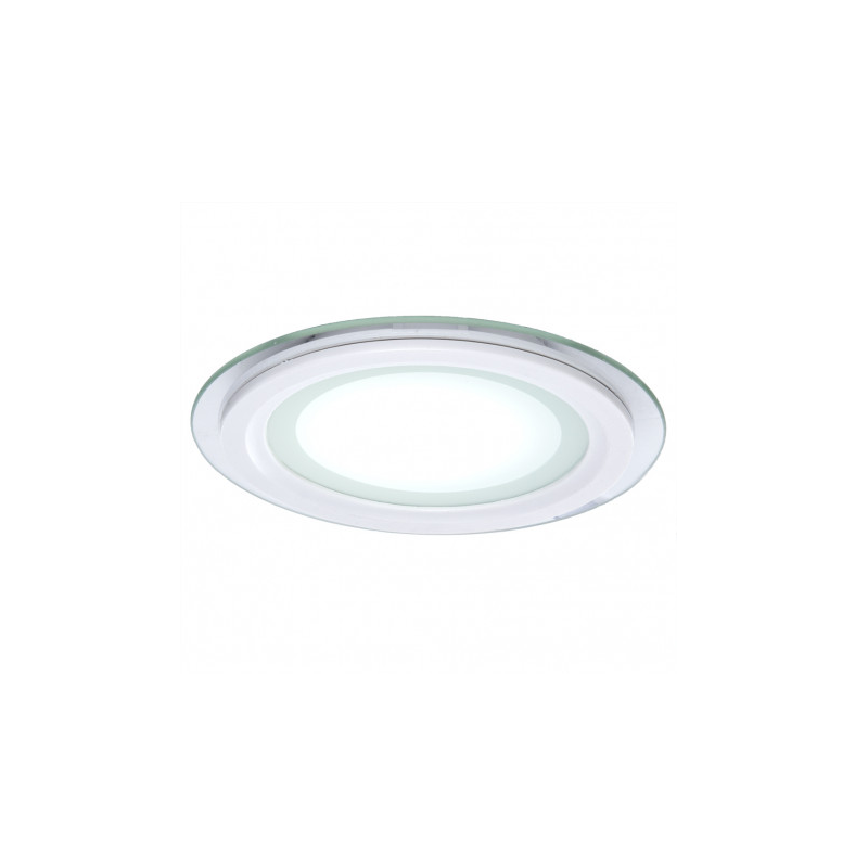 Pannello led 24w tondo slim vetro faretto incasso completo driver Downlight