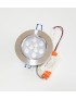 Faro faretto led da incasso alluminio 9w ip20 orientabile rotondo luce naturale 4000k