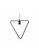 Lampadario sospeso E27 geometrico moderno nero triangolo rettangolo cerchio asterisco