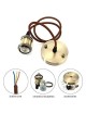 Porta lampada E27 bronzo antico a sospensione pendente con cavo vintage retrò