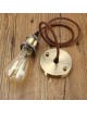 Porta lampada E27 bronzo antico a sospensione pendente con cavo vintage retrò