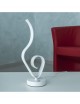 Lampada scrivania led 10w lume tavolo bianco moderno cuore onda luce comodino
