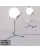 Applique parete ramo con sfera E27 oro argento lucido lampada muro moderno minimal led
