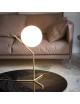 Applique parete ramo con sfera E27 oro argento lucido lampada muro moderno minimal led