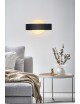 Applique parete led 8w cerchio nero lampada muro moderno interno camera salotto