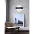 Applique parete led 8w cerchio nero lampada muro moderno interno camera salotto
