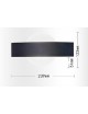 Applique parete led 8w cerchio nero lampada muro moderno interno camera salotto