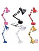 Lampada da scrivania E27 braccio snodabile luce da tavolo base morsetto incluso