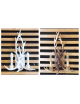 Applique da parete corna cervo in resina design country lampada muro rustico E14